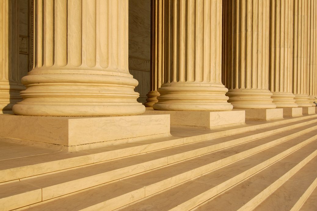 Columns at United States Supreme Court Building