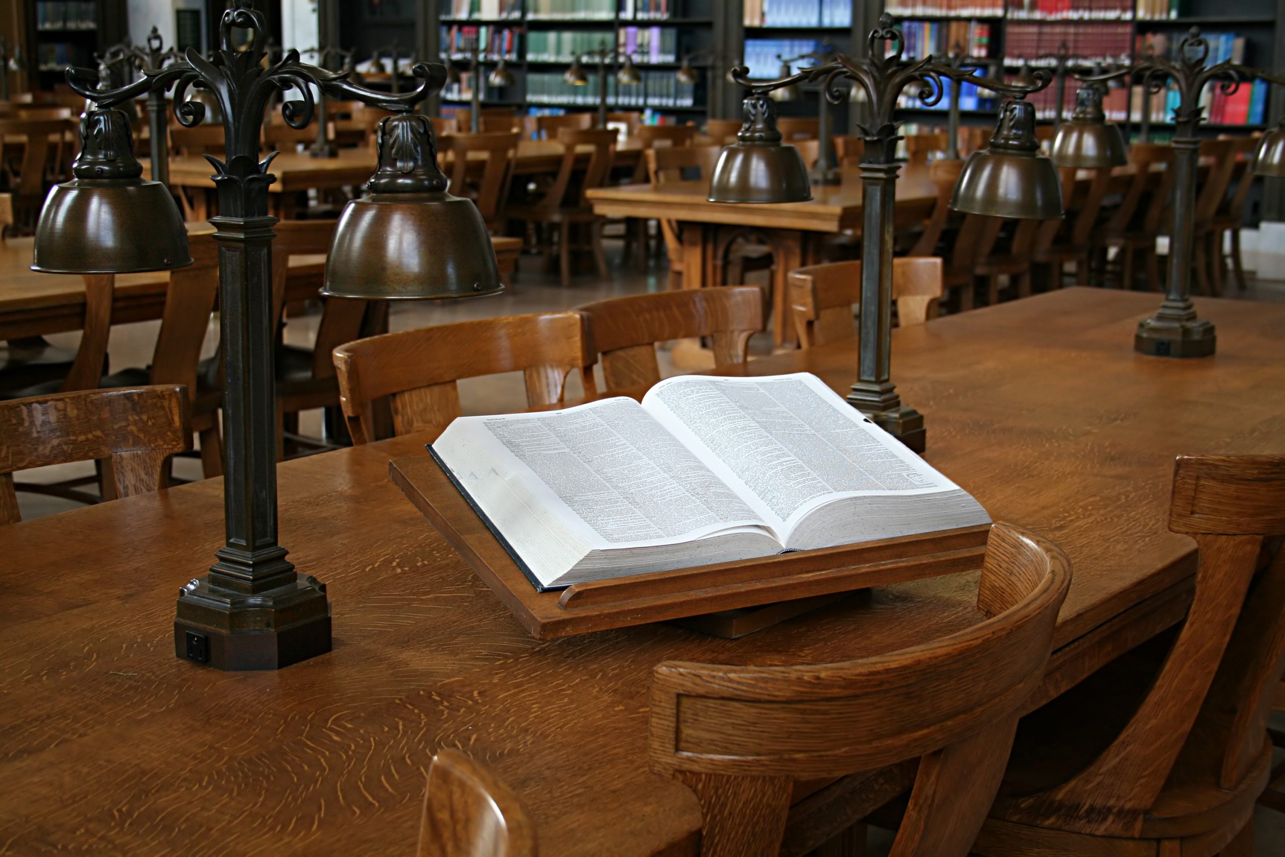 dictionary in library