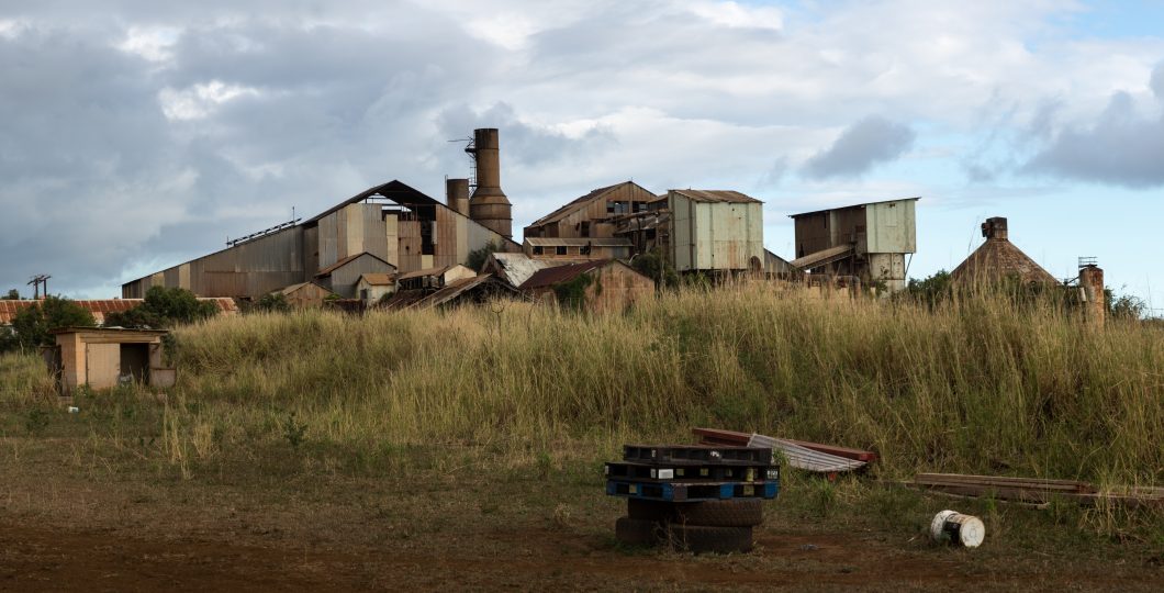 Desolate sugar mill near Koloa, Kauai
