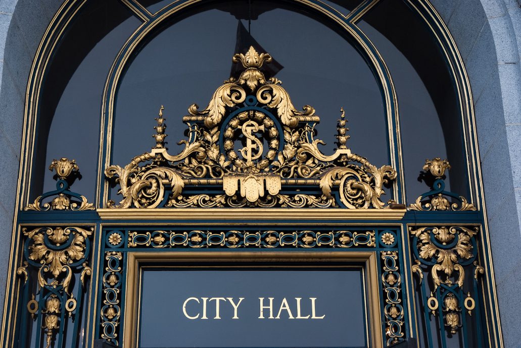 Entrance to City Hall, San Francisco,California