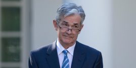 President of the United States Donald J. Trump’s nominee for United States Federal Reserve Chairman Jerome Powell looks on as President Trump speaks with reporters in the Rose Garden at the White House in Washington, DC on November 2nd, 2017. Credit: Alex