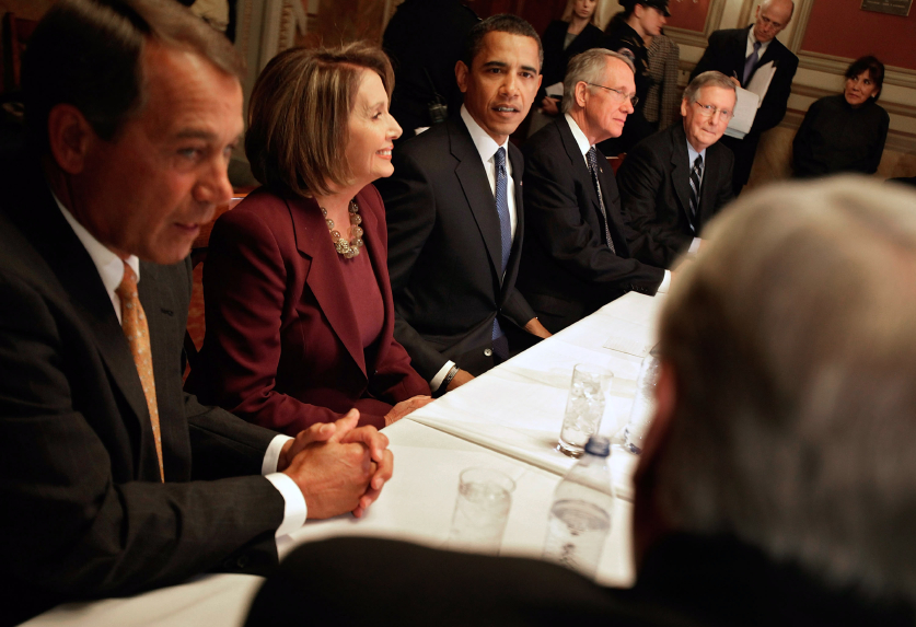 Obama Meets With Congressional Leaders, Economic Advisors In DC