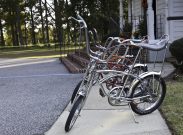 Row of Vintage Schwinn Stingray Bikes
