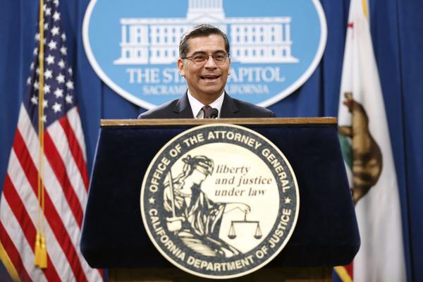 California Attorney General Xavier Becerra 