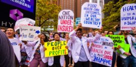 Healthcare protest