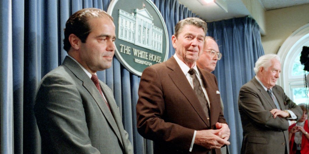 Reagan Scalia Rehnquist Burger