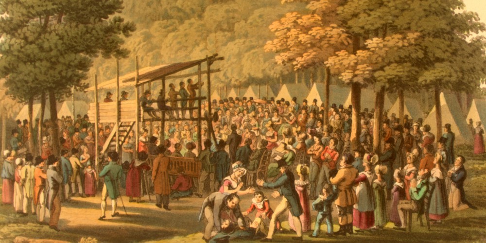 Camp Meeting of the Methodists in North America