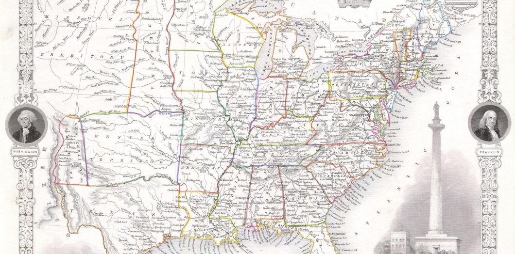 Map of United States 1850