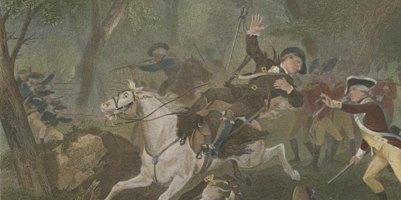 Major Patrick Ferguson at the Battle of Kings Mountain