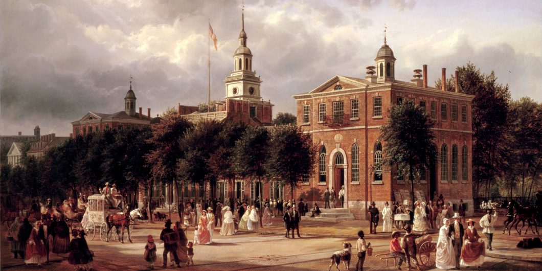 Independence Hall Philadelphia Ferdinand_Richardt 1858-63