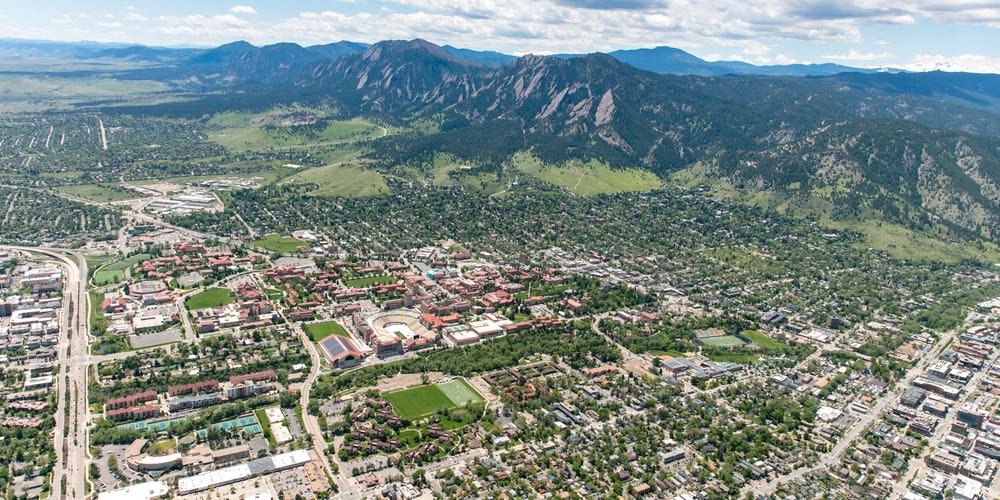 Aerial Photo of Boulder, Colorado