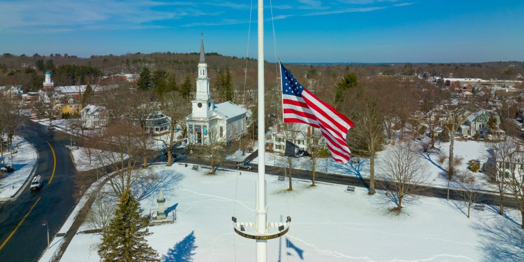 Flag and Church