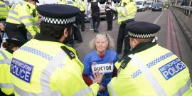 Lambeth Bridge Protest
