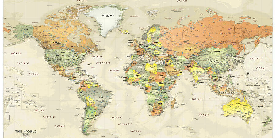 geopolitical map