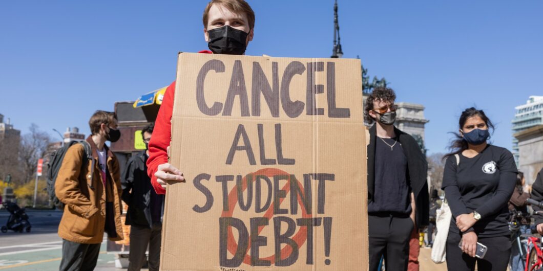 Student Debt protesters_Shutterstock_1949332516