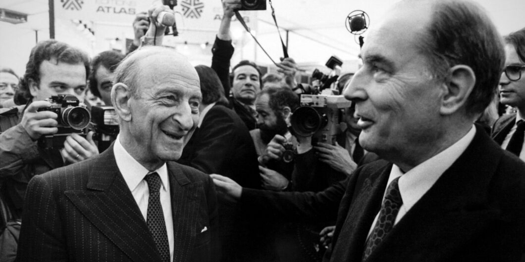 Portrait de Raymond Aron et de Fran√ßois Mitterrand