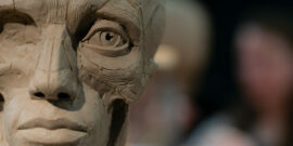Clay Sculpture of a Decrepit Man