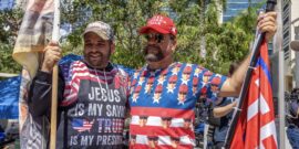 Miami,,Fla.,ñ,June,13,,2023:,Demonstrators,Gather,Near,The