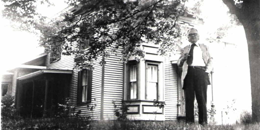 Russell Kirk successful beforehand of his ancestral location successful Mecosta MI