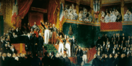 Deveria_King Louis I takes oath_oil on canvas