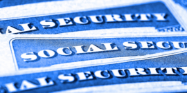 social security cards close-up