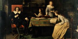 von Bojanowski, Anton, active 19th C; Milton Dictating ‘Paradise Lost’